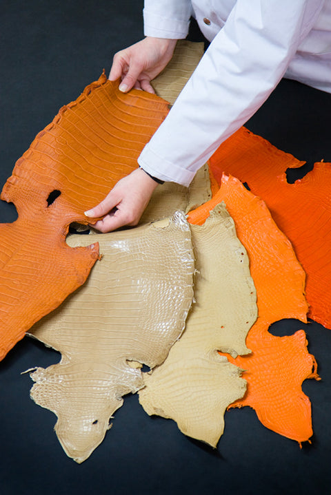 Etui en Alligator - Orange